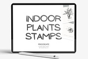 Procreate Brushes 27 Indoor plants, a Brush Add-On by Greek fonts by nantia.co (Thumbnail 1 of 5)