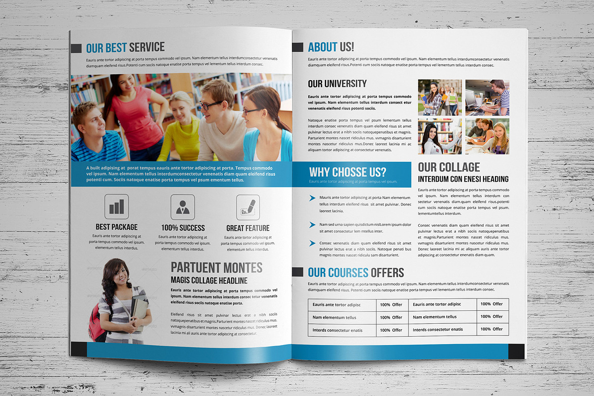 Education Brochure Template V1, a Brochure Template by JanySultana (Photo 7 of 10)