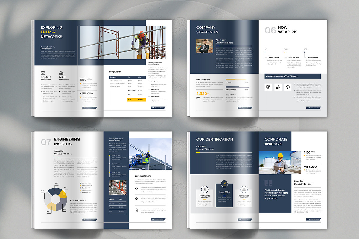 Company Profile Template, a Brochure Template by Spark_Creative (Photo 12 of 14)