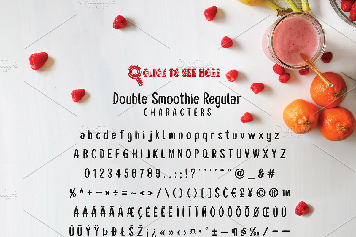 Double smoothie font duo & family preview 4
