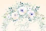 White Watercolor Florals & Bouqets, an Illustration by Feather Grace Designs (Thumbnail 4 of 14)