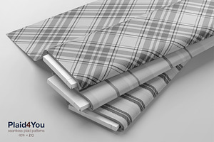 50 Grayscale Pattern Plaids