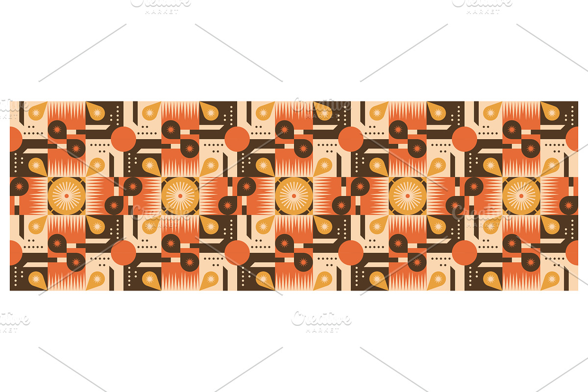 Retro Geometric Abstract, a Pattern Graphic by Creative Backgrounds