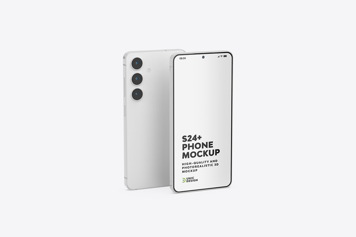 S24+ Phone Mockup, an Android Mockup by UnicDesign (Photo 10 of 10)