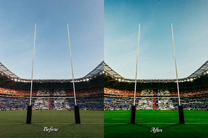 30 Rugby Photoshop Actions LUTs