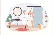 Daily Habits: Morning Routine Pack, a Healthcare Illustration by IRSYART (Thumbnail 5 of 10)