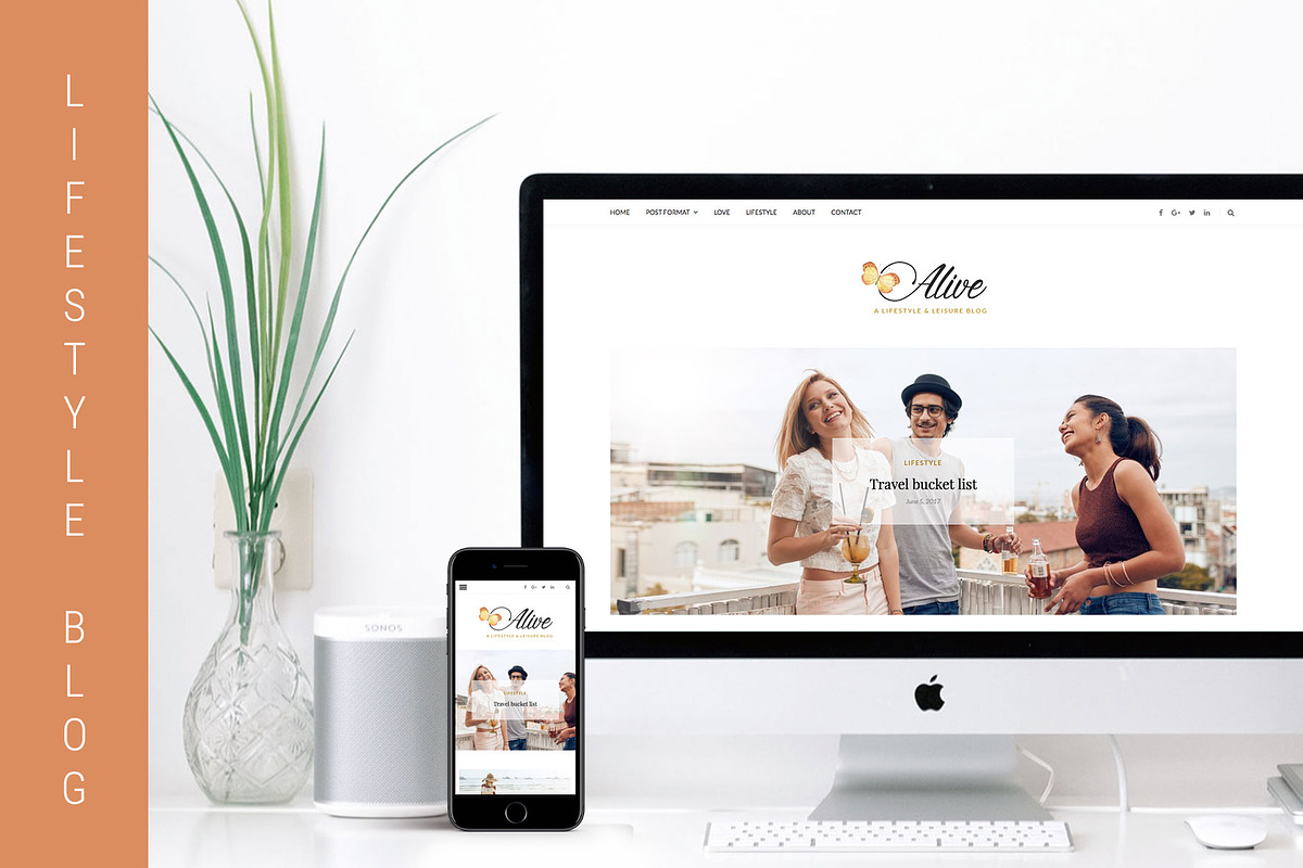 Alive - WordPress Blog Theme, a WordPress Template by EasyBlog Themes (Photo 2 of 4)