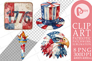 Patriotic Patchwork Sublimation, a Seasonal Illustration by Artnoy (Thumbnail 17 of 18)