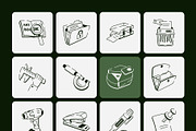 Stationery Tools Drawing Art Set, an Outline Icon by Vectors Market (Thumbnail 8 of 8)