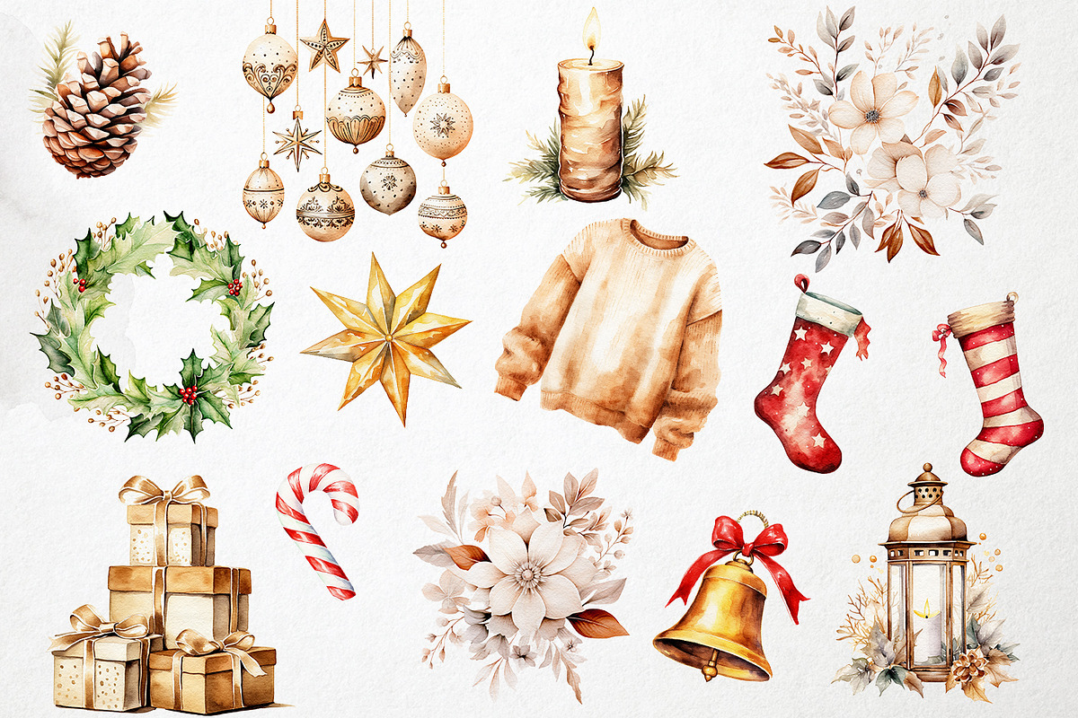 Cozy Winter - PNG Christmas Overlays, an Object Graphic by PixelJungle (Photo 4 of 4)