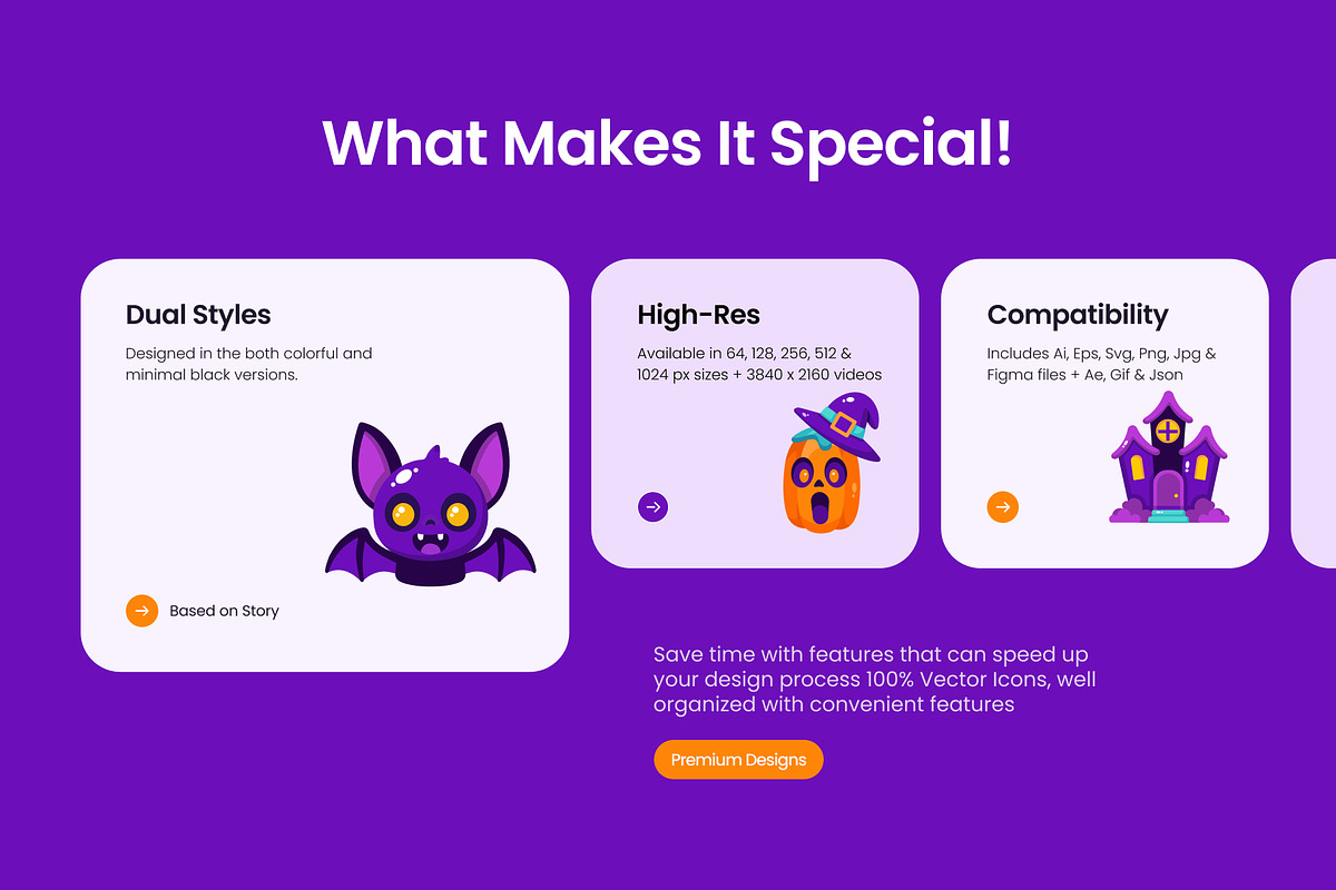 110 Halloween Flat Bundle Icons, an Emoji Icon by Prosymbols (Photo 2 of 11)