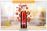 One Liter Glass Bottle Mockup, a Product Mockup by Plus Media (Thumbnail 3 of 7)