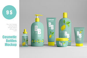 Cosmetic bottles mockup SALE