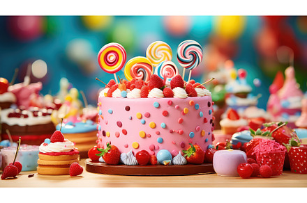 celebration party cake food ai, a Background Photo by pikepicture