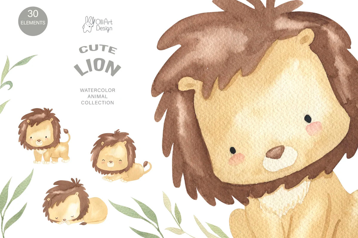 Animal BUNDLE. Watercolor, an Animal Illustration by OlliArtDesign (Photo 10 of 17)
