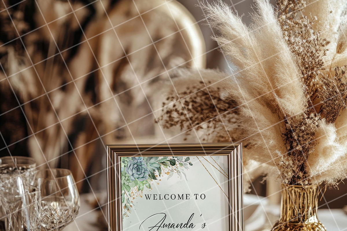 Boho 8x10 table sign number mockup, an Advertising Mockup by Blush Roses Print (Photo 3 of 9)