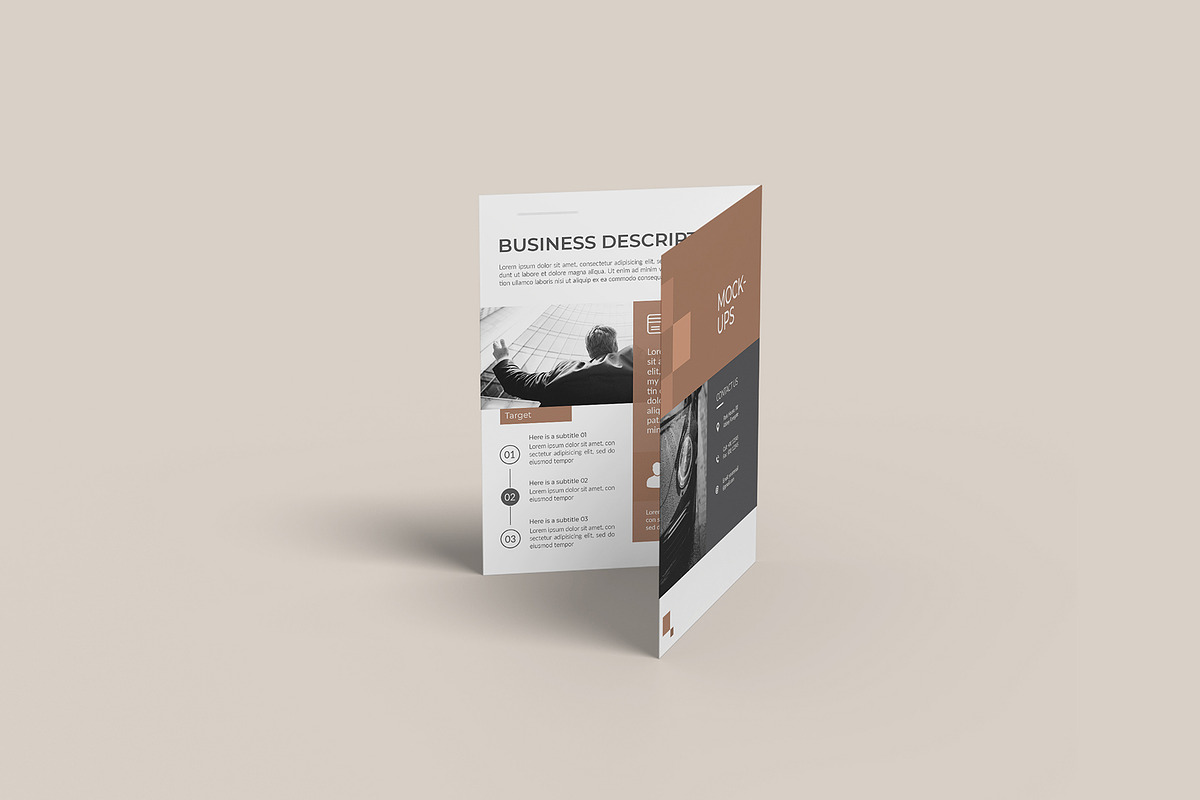 A4 Bifold Brochure Mockup Bundles, a Brochure Template by Graphic Aesthetic (Photo 5 of 20)