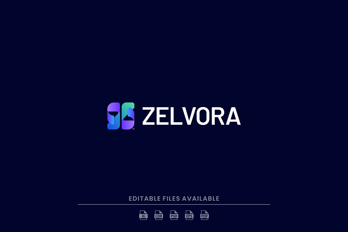 Gradient Modern Monogram Logo Design, a Branding & Logo Template by Artnivora.Std (Photo 1 of 2)