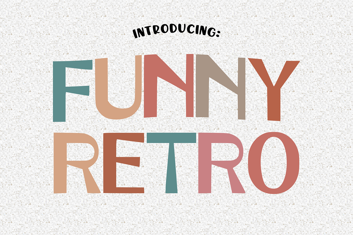 Funny Retro - Retro Font Types, a Font by KiddoGlyphs Studio (Photo 1 of 3)