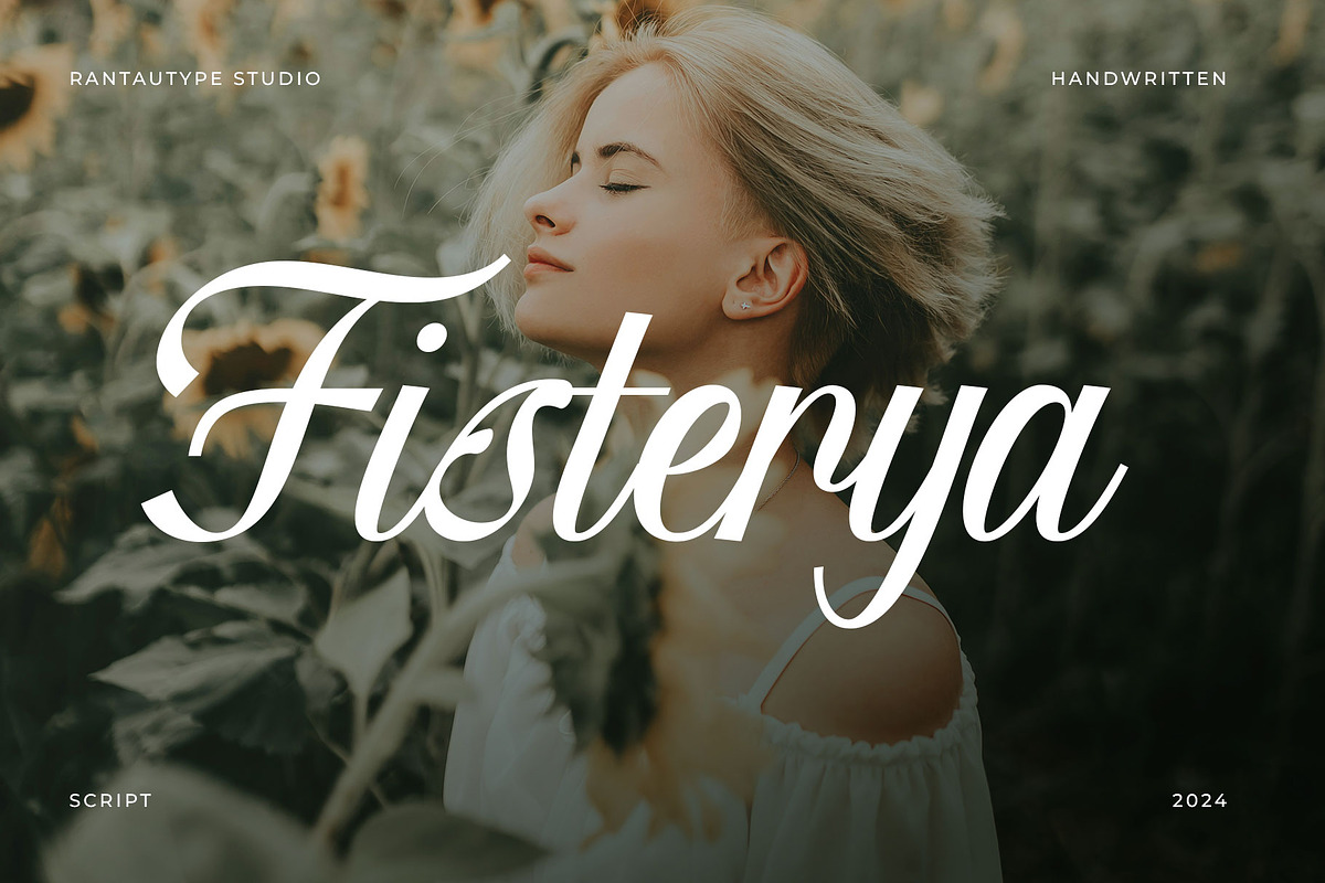 Fisterya Elegant Handwritten Font, a Handwritten Font by RantautypeStudio (Photo 1 of 16)