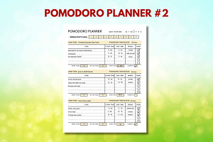 Pomodoro Planner & Tracker