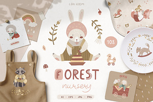 Forest Nursery - Woodland animals