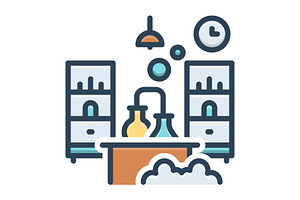 Lab laboratory color icon