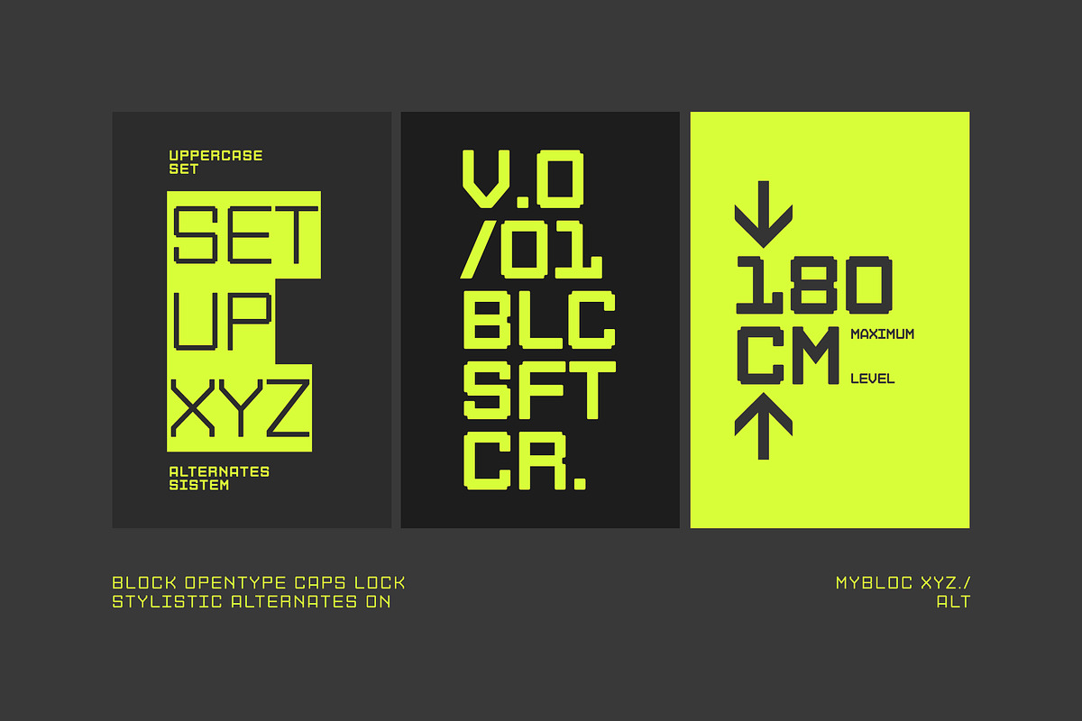 Mybloc Xyz, a Sans Serif Font by OWL KING (Photo 3 of 10)