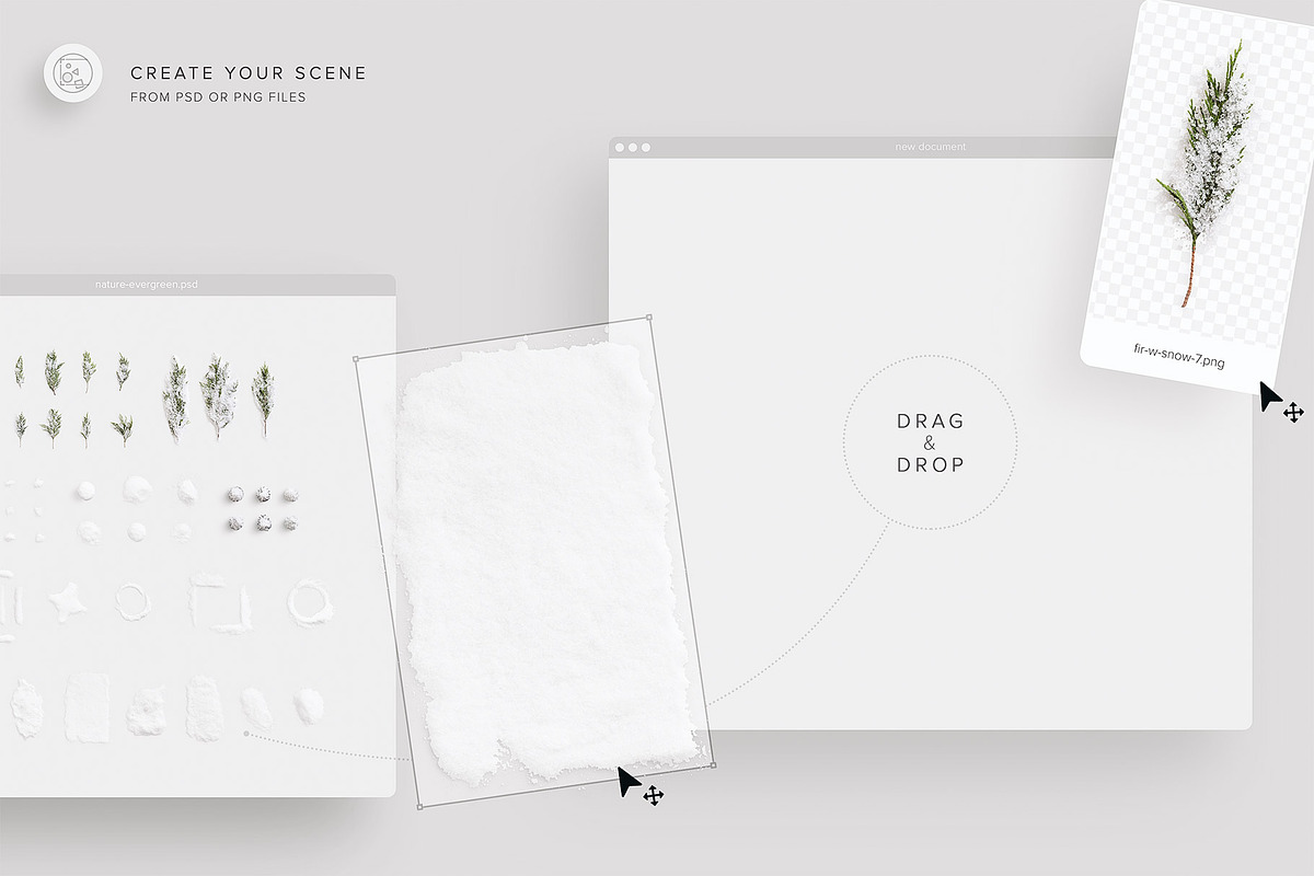Snow Overlay Scene Creator, a Mask Mockup by Custom Scene (Photo 2 of 7)