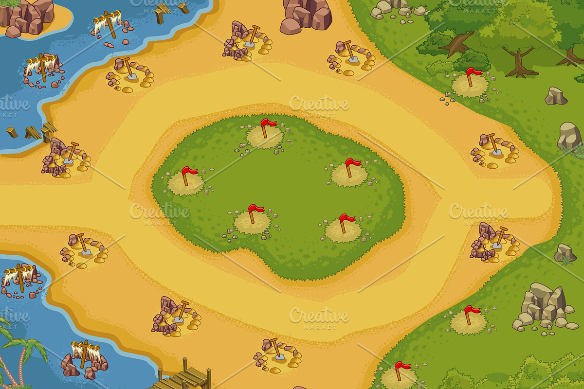 Tower Defence - Beach 1, an Illustration by quicky (Photo 3 of 4)