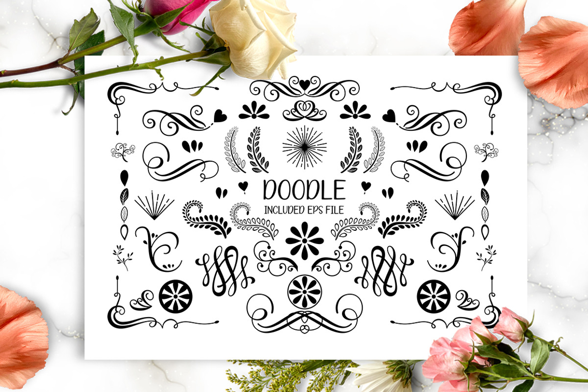 Hello Master FONT DUO with Doodle, a Script Font by Alpha Bento (Photo 8 of 8)