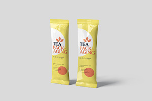 Long Sachet Packaging Mockups