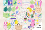 Beach Clipart Collection, an Object Illustration by GlamArtZhanna (Thumbnail 2 of 4)
