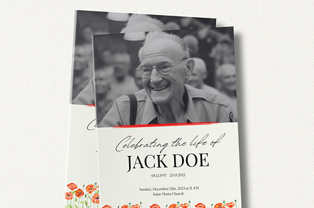 Funeral Program Template I Canva