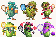 Funny Pickleball Clipart Bundle, an Animal Illustration by Design Scotch (Thumbnail 5 of 8)