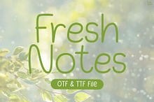 Fresh Notes | Handwritten Font