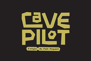 Cave Pilot Font, a Handwritten Font by baqoos