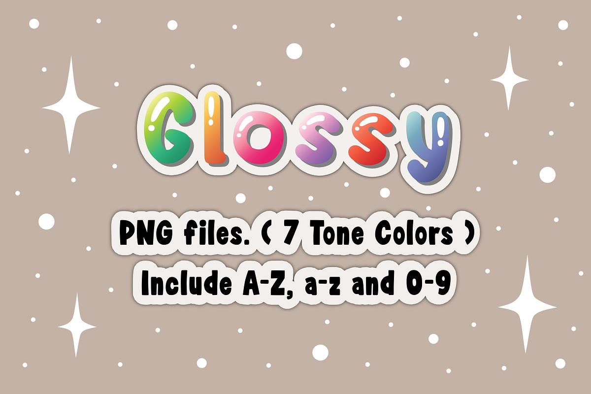 Glossy Amber OTF PNG, a Symbol Font by DREAMs Soul G. (Photo 5 of 5)