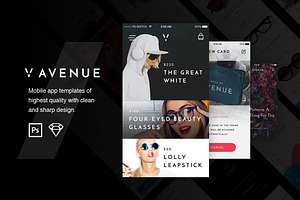 V Avenue Mobile UI Kit