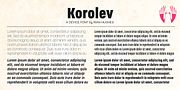 Korolev, a Sans Serif Font by Device (Thumbnail 1 of 6)