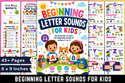 Beginning Letter Sounds for Kids, a Stationery Template by Designmela01 (Thumbnail 1 of 6)