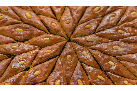 Baklava isolate on white background, a Food & Drink Photo by yanadjana