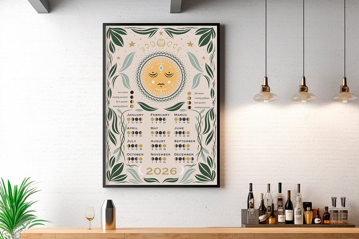 2026 Lunar Calendar Creator, an Object Graphic by Alina Sh (Photo 16 of 16)