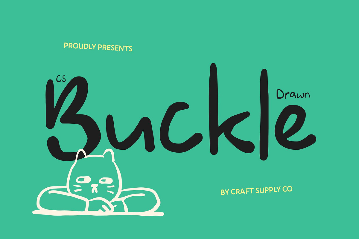 CS Buckle Drawn, a Handwritten Font by Craft Supply Co. (Photo 1 of 8)