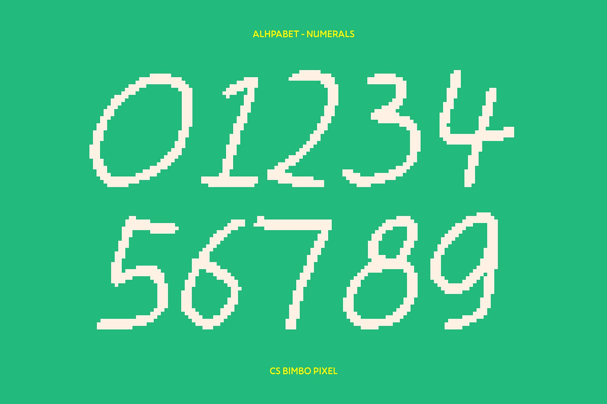 CS Bimbo Pixel, a Sans Serif Font by Craft Supply Co. (Photo 7 of 8)