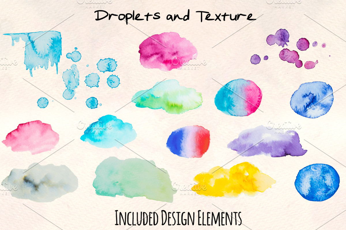 Watercolor Embellishment Kit, a Decorative Illustration by Violet LeBeaux (Photo 4 of 5)