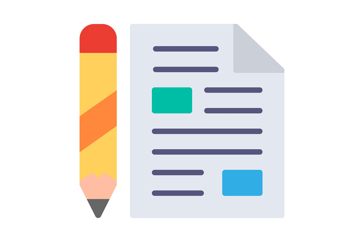 Script Flat Icon, a Duotone Icon by Pexelpy (Photo 1 of 2)