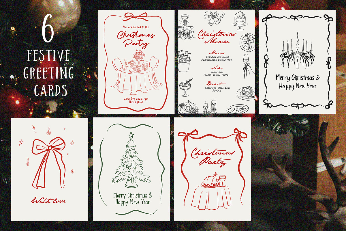 Whimsical Christmas Clipart Bundle, a Decorative Illustration by Artberriez (Photo 9 of 13)