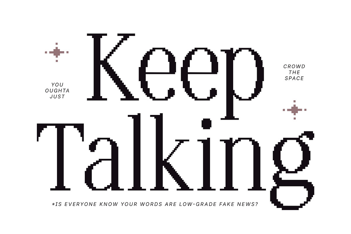 Oliveira - Modern Elegant Pixelated, a Serif Font by Typia Nesia (Photo 7 of 14)