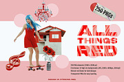 ALL THINGS RED: 250 PNG Elements, an Object Graphic by Megan Aili Designs (Thumbnail 1 of 17)